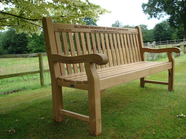 Chelsea 1.8m memorial bench - JOHN WILLIAM MEADE