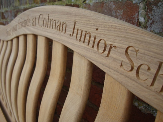 Turnberry 1.5m memorial bench - Colman Junior School