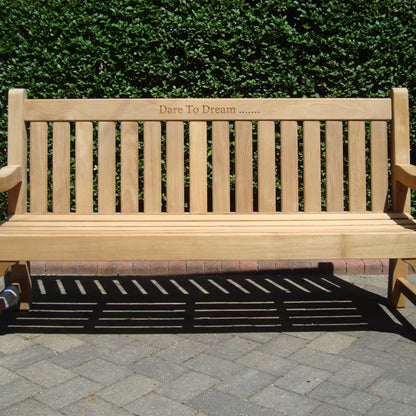 Edinburgh Memorial Bench Teak 6ft