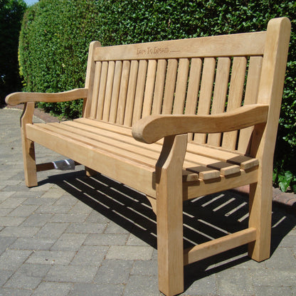 Edinburgh Memorial Bench Teak 6ft