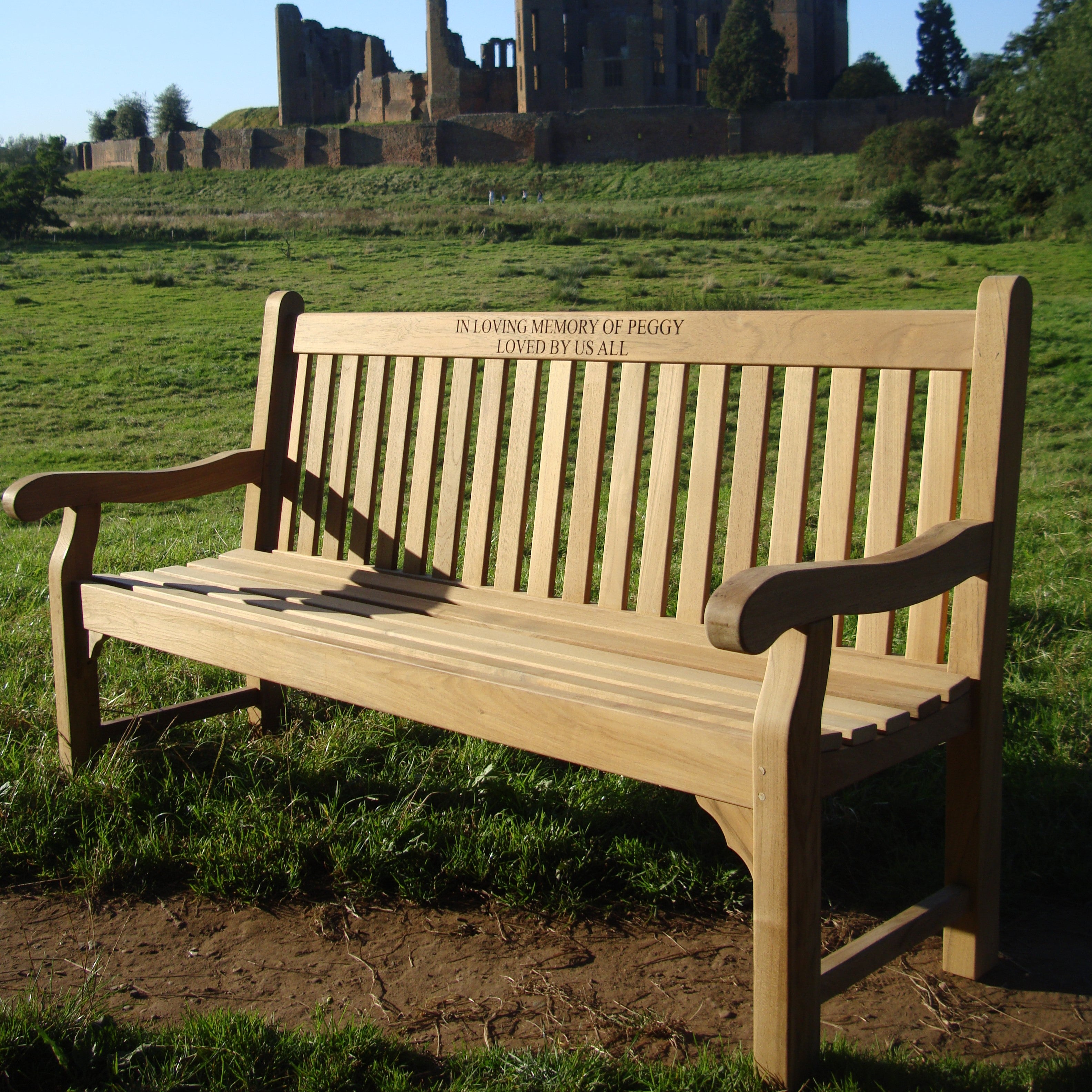 Kenilworth Memorial Bench Teak 6ft | 4Memorial Benches – 4memorialbench