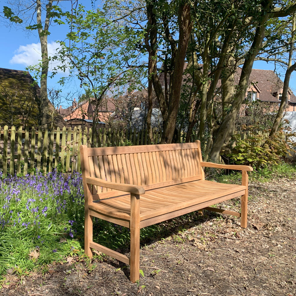 Scarborough Memorial Bench 6ft Teak | 4Memorial Benches – 4memorialbench